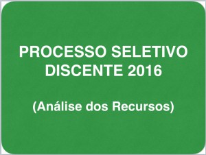 Processo Seletivo Discente 2016, Análise dos Recursos