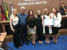 Professora Sônia Maria Josino homenageada na Câmara Municipal de Patos.