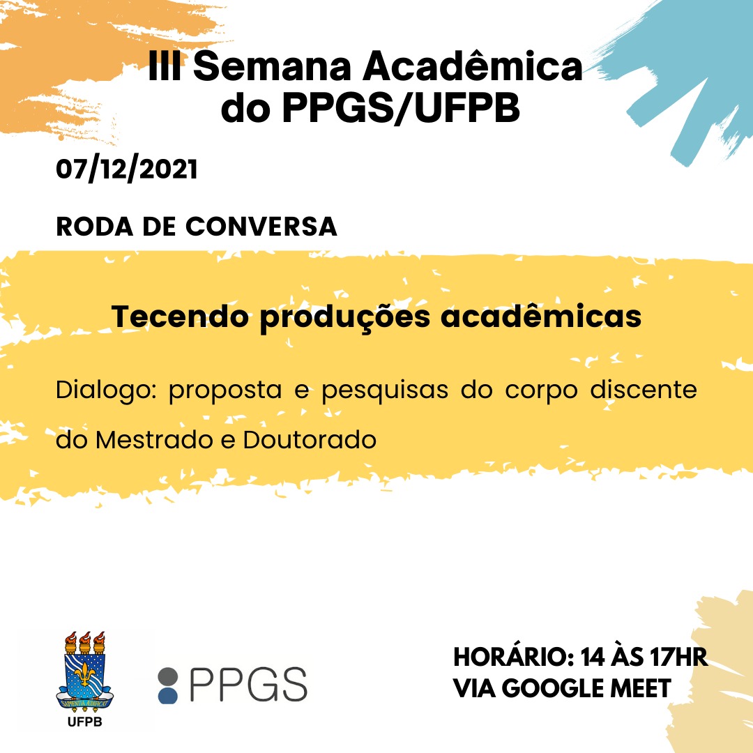 IIIª Semana acadêmica PPGS - Dia 07-12 tarde Roda de conversa.jfif