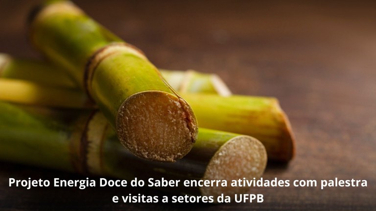 Projeto Energia Doce do Saber encerra atividades com palestra e visitas a setores da UFPB